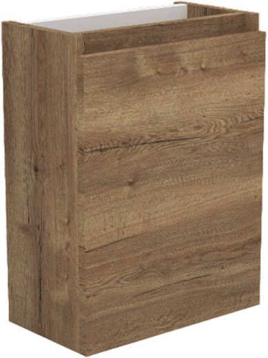 Sanilux Fonteinkast Trendline 52x40x22 cm Rechts Softclose Tabak Oak