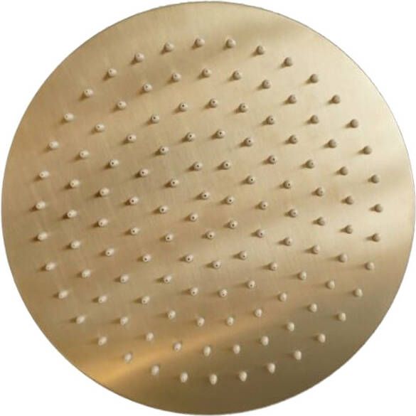 Sanilux Hoofddouchekop Disk Rond 20 cm Geborsteld Goud