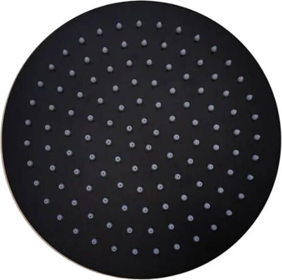 Sanilux Hoofddouchekop Disk Rond 20 cm Mat Zwart