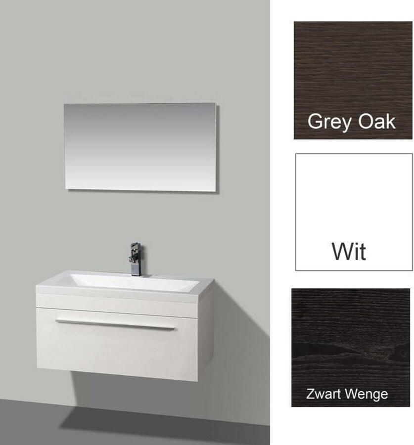 Sanilux Badkamermeubelset Miami 90 cm Grey Oak