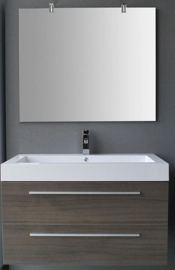 Sanilux Badmeubel Hollywood 100x52x50 cm Grey-Oak