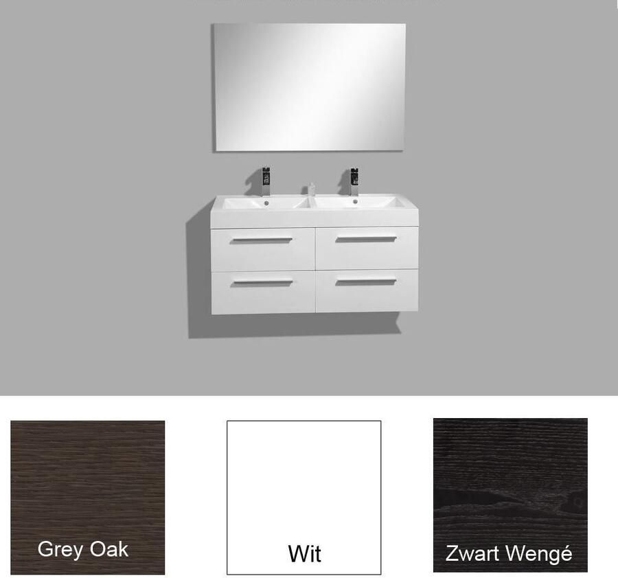 Sanilux Badmeubel Vegas 120x50x50 cm Grey-Oak