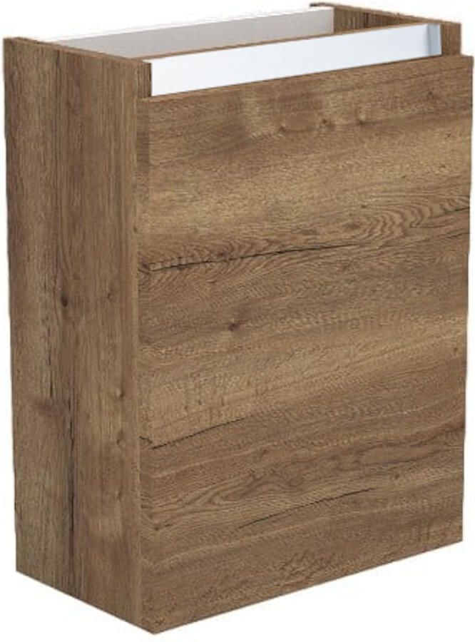 Sanilux Fonteinkast Trendline 52x40x22 cm Rechts Softclose Aluminium Tabak Oak