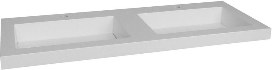 Sanilux Wastafel Solid Surface 120 cm 0 kraangat