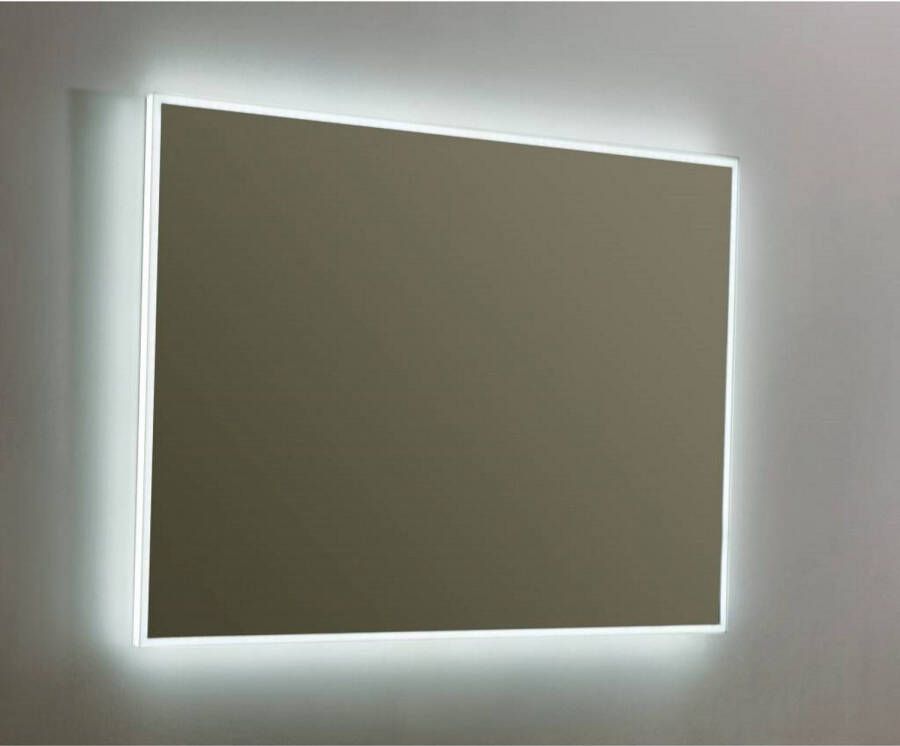 Sanilux Spiegel Mirror Infinity 100x70x4 5 cm Aluminium met LED Verlichting en Spiegelverwarming