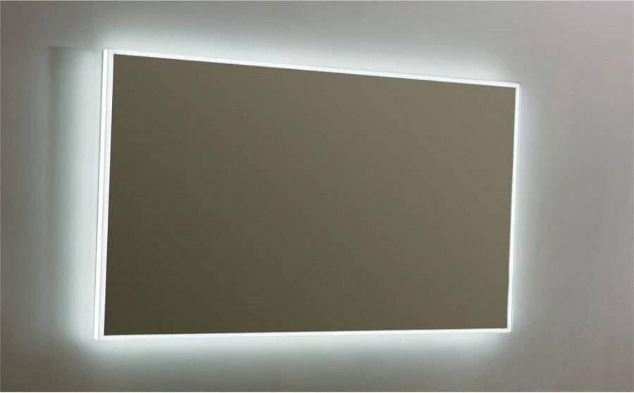 Sanilux Spiegel Mirror Infinity 120x70x4 1 cm Aluminium met LED Verlichting en Spiegelverwarming