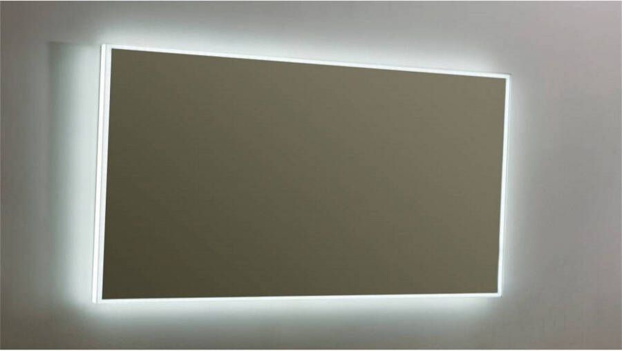 Sanilux Spiegel Mirror Infinity 140x70x4 5 cm Aluminium met LED Verlichting en Spiegelverwarming