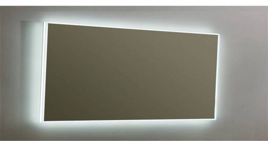 Sanilux Spiegel Mirror Infinity 160x80x4 5 cm Aluminium met LED Verlichting en Spiegelverwarming