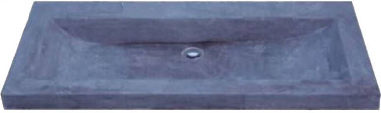 Aqua Royal Hardsteen Wastafel Trend Stone 100X47X5 cm Met 0 1 Of 2 Kraangaten Zonder Kraangaten
