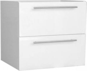 Sanilux Wastafelonderkast Compact Line Soft Close 60x38x50 Hoogglans Wit