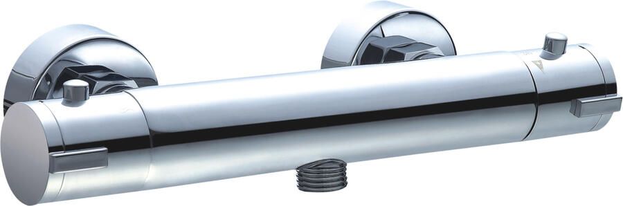 Sanimar Lugano Douchethermostaat 27.5 cm Messing Chroom