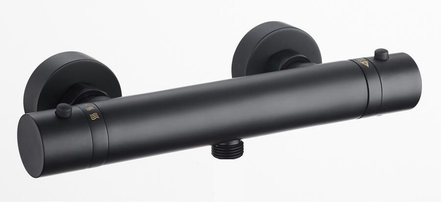 Sanimar Lugano Douchethermostaat kraan Zwart 73.1110