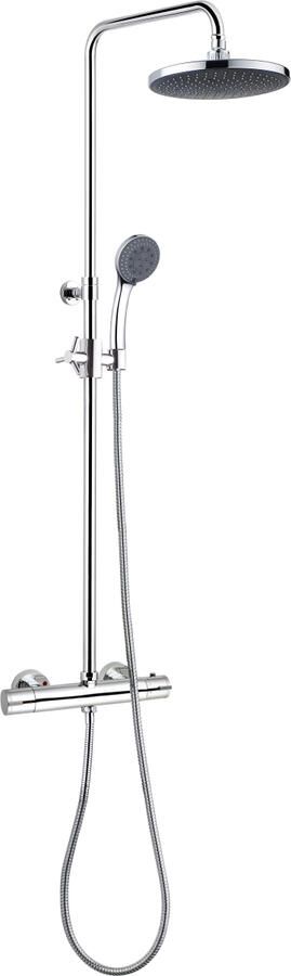 Sanimar Niagara Regendoucheset Premium Met Kraan 37x132 cm Chroom