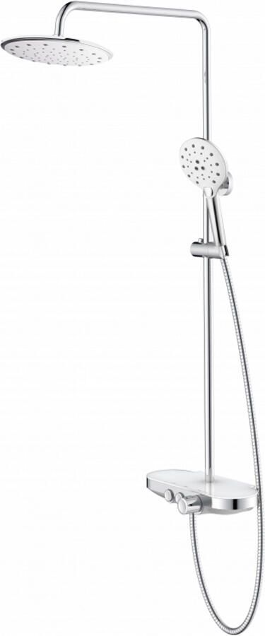 Sanimar Opbouw Regendouche Victoria Premium Thermostaatkraan Rond Chroom