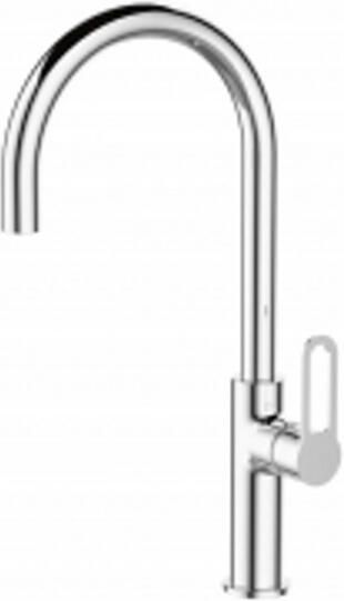 Sanimar Palermo Keukenmengkraan 40x20 cm Messing Chroom