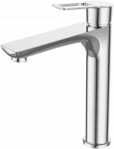 Sanimar Palma Lavabo Wastafelkraan Verhoogd 26x15.6 cm Messing Chroom