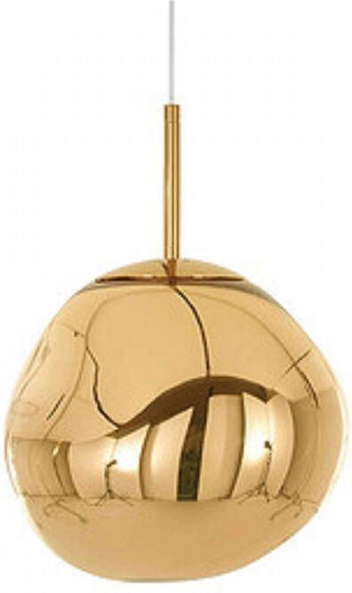 Njoy Hanglampglas met E27 fitting IP20 met 4W lamp 36x36cm LED verlichting gold SD-2040-07