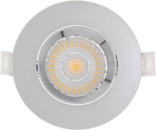 Sanimex Inbouw LED-spot 4 Stuks Njoy IP44 Dimbaar 6W 430 Lumen Chroom