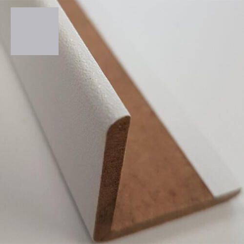 Sanimex Hoeklijst MDF 260x2.8x2.8cm Zilvergrijs