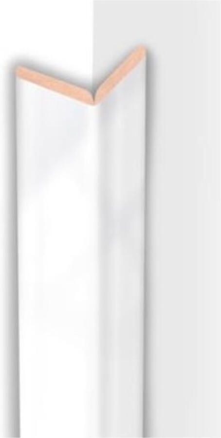 Sanimex Kniklijst MDF Crème Wit 260 cm x 22 mm x 22 mm