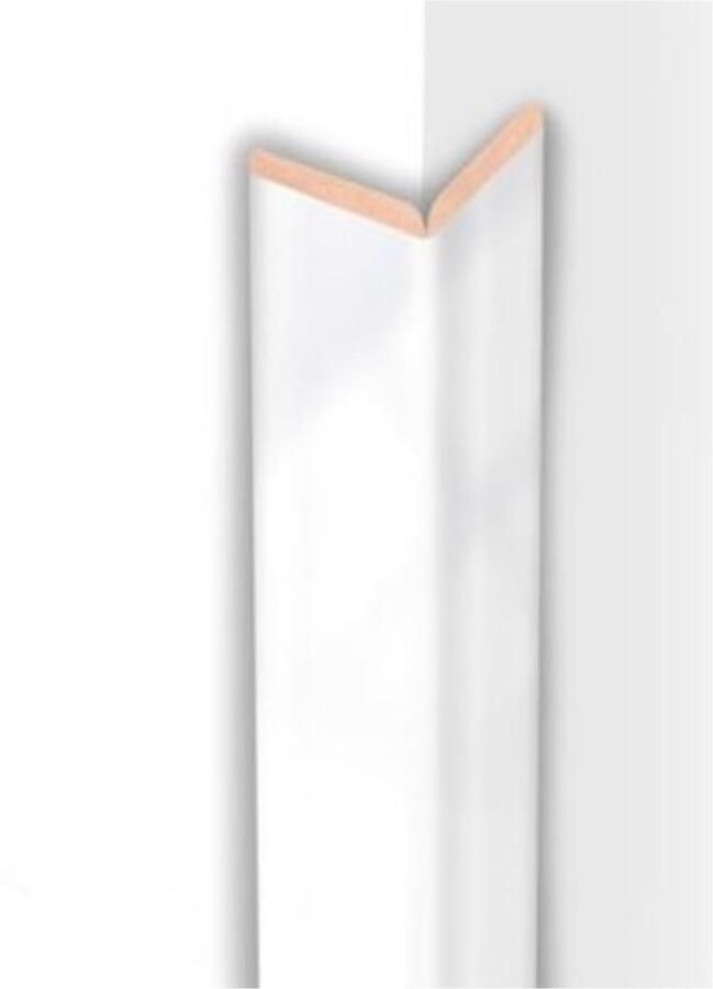 Sanimex Kniklijst MDF Zilvergrijs 260 cm x 22 mm x 22 mm