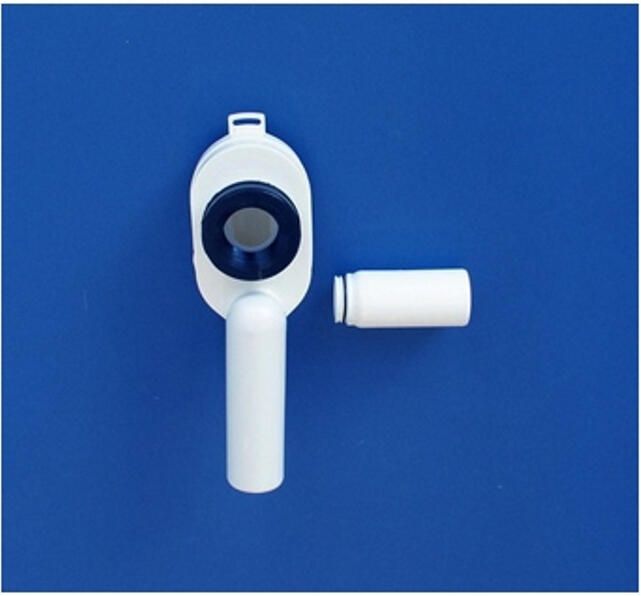 Sanitop Sifon voor Urinoir Sanit Universeel Afvoer naar Onder of Achter Wit