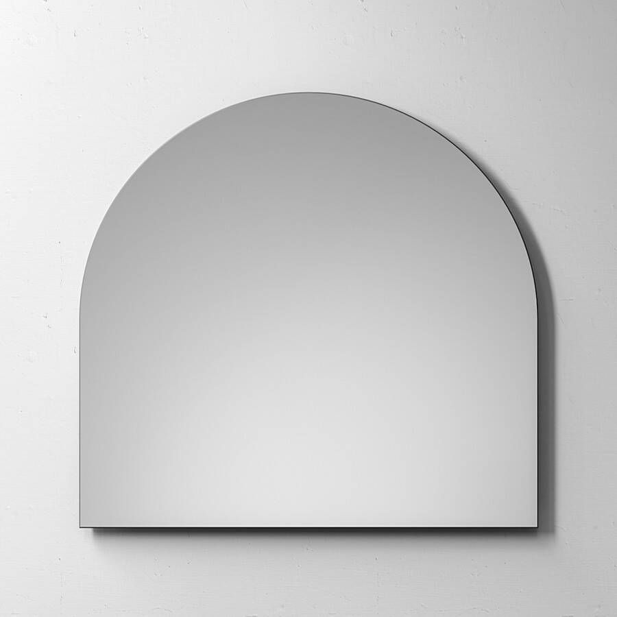 Saniclass Arch spiegel 100x95x3.5cm met verlichting geborsteld Aluminium SP-AR100