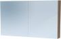 IChoice Dual spiegelkast 120x70cm indirecte LED verlichting binnen onder Legno Viola - Thumbnail 1