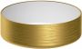 Saniclass Duo white Gold Waskom opbouw 36x36x12cm zonder overloop rond keramiek -glanzend white gold WK-DWG - Thumbnail 1