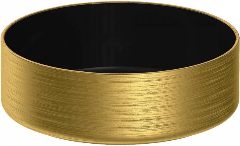 Sanitop Waskom Duo-Color Rond 36 cm Mat Black Gold
