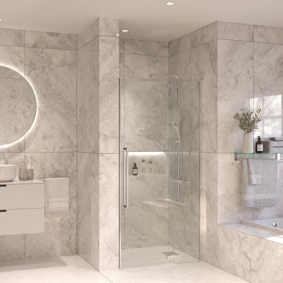 Sanivo Nisdeur Set Vigo 100x200 Chroom