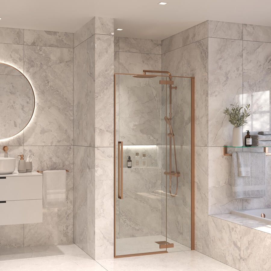 Sanivo Nisdeur Set Vigo 110x200 Geborsteld Brons