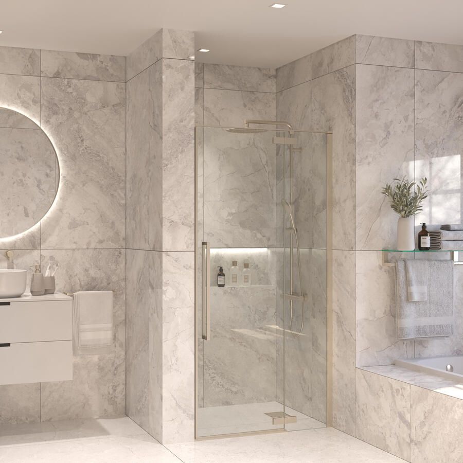 Sanivo Nisdeur Set Vigo 100x200 RVS Look