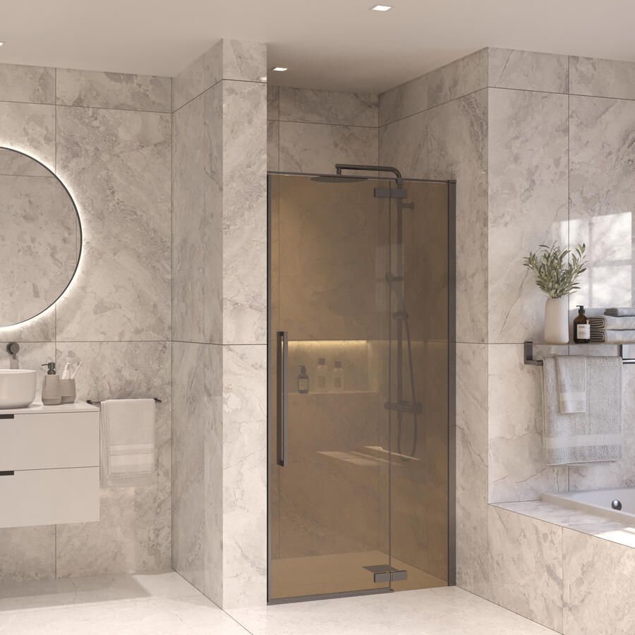 Sanivo Nisdeur Set Vigo Champagne Glas 100x200 Gunmetal