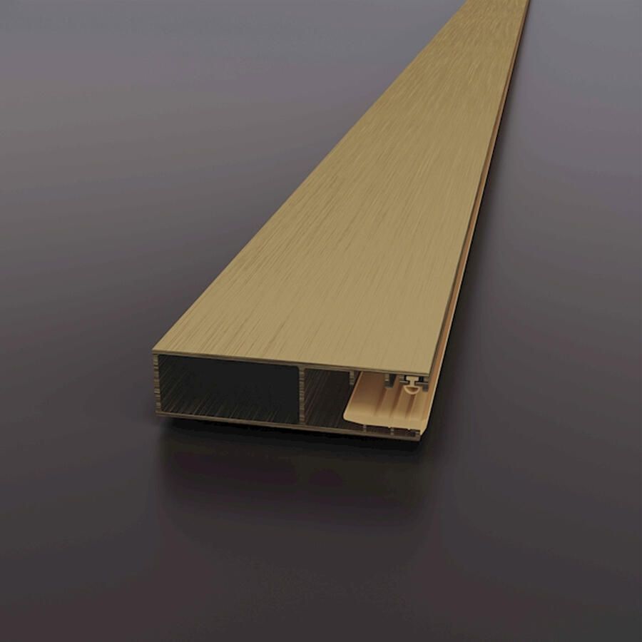 Sanivo Verbredingsprofiel Vigo XL 200x7 cm Geborsteld Messing Goud