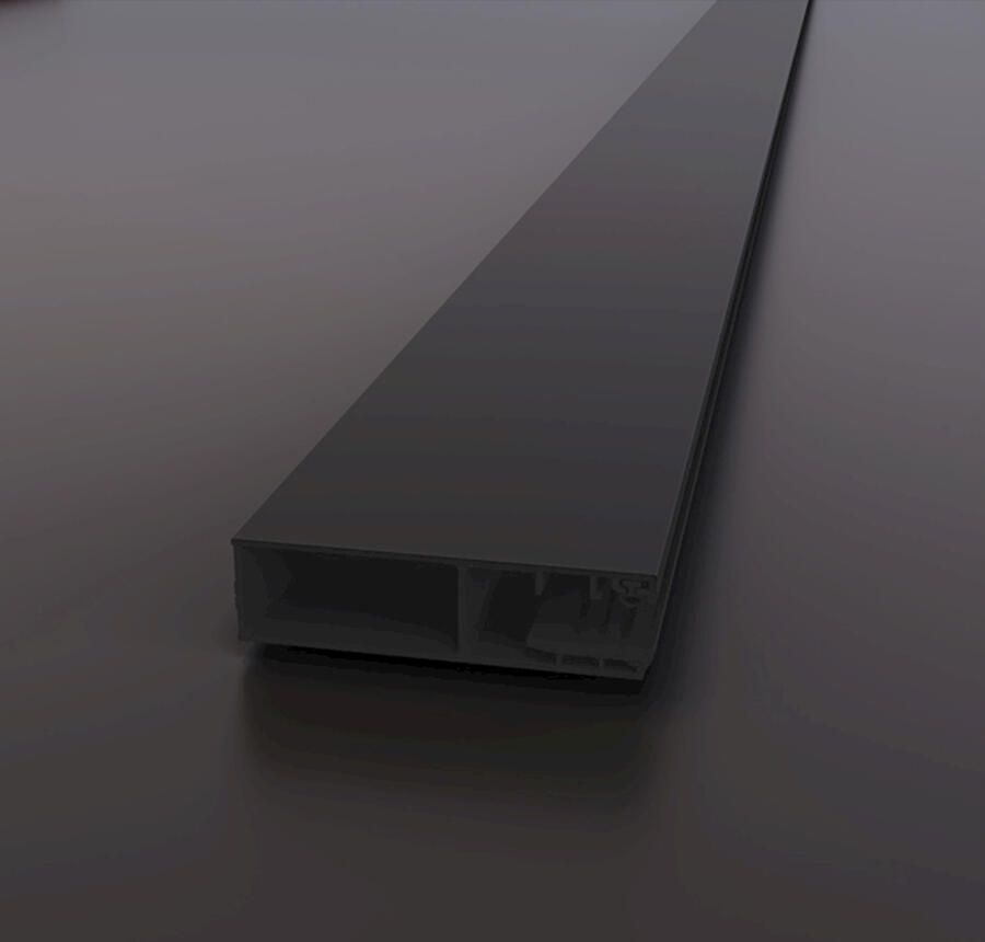 Sanivo Verbredingsprofiel Vigo XL 200x7 cm Mat Zwart