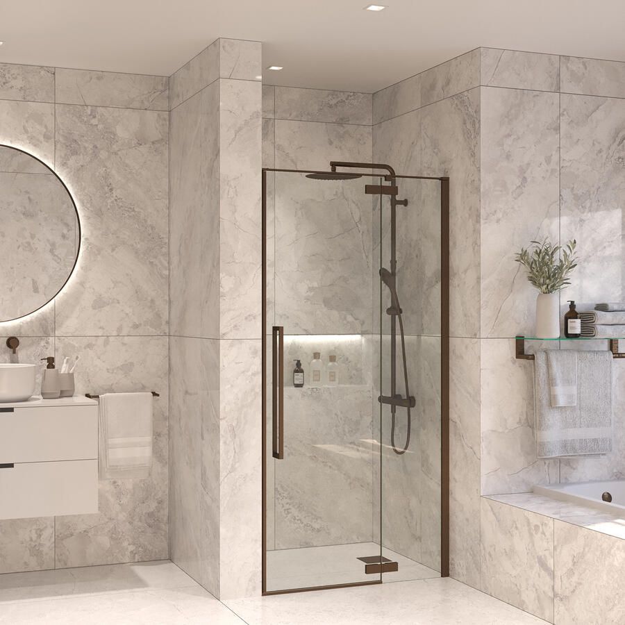 Sanivo Vigo Nisdeur Set 100x200 cm Tuscany Bronze Nano