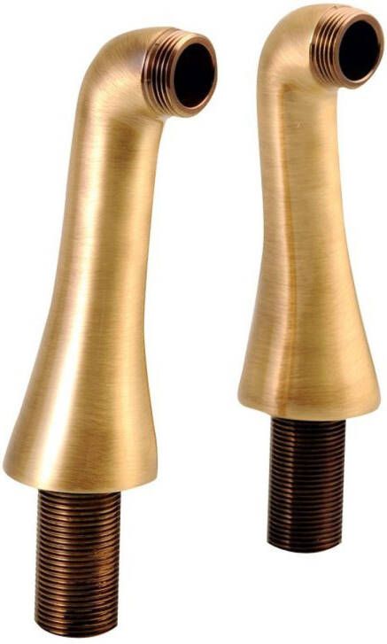 Sapho Bad Mixer Dek Standaarden 2x Antea 14 cm Brons