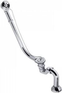 Polysan Retro Badafvoerset voor externe installatie ketting inclusief sifon chroom