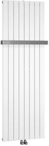 Sapho Designradiator Colonna Recht Middenaansluiting 60.2x180 cm 1205W Wit