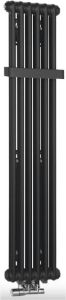 Sapho Fede handdoekradiator mat zwart 31x150cm 643W