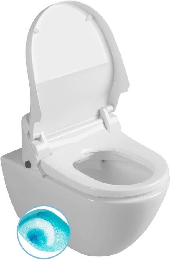 Sapho Elektrische Wandcloset met Bidet Pura Wit ExtraGlaze