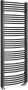 Sapho Handdoekradiator Egeon Gebogen 59.5x174.2 cm Antraciet - Thumbnail 1