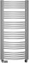 Sapho Handdoekradiator Egeon Gebogen 59.5x81.8 cm Zilver - Thumbnail 1