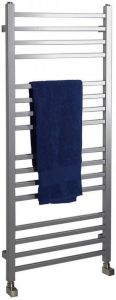 Sapho Metro Handdoekradiator 60x150 cm metallic zilver