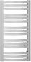 Sapho Handdoekradiator Sidi Gebogen 59.5x109.7 cm 553W Zilver - Thumbnail 1