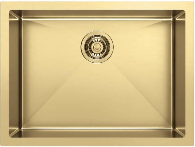 Sapho Inbouw Wastafel Zenith 60x45 cm RVS Goud PVD