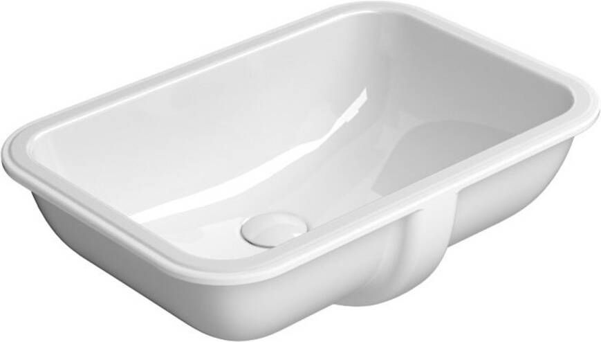 Sapho Ingebouwde Keramische Wasbak Pura 38x55 cm Wit ExtraGlaze