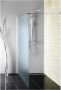 Aqualine Walk In inloopdouche matglas 110x190 cm 6 mm mat veiligheidsglas - Thumbnail 1