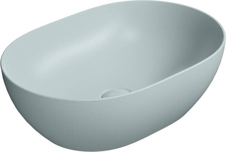 Sapho Keramische Opbouw Waskom Pura 50x35 Mat Blauw
